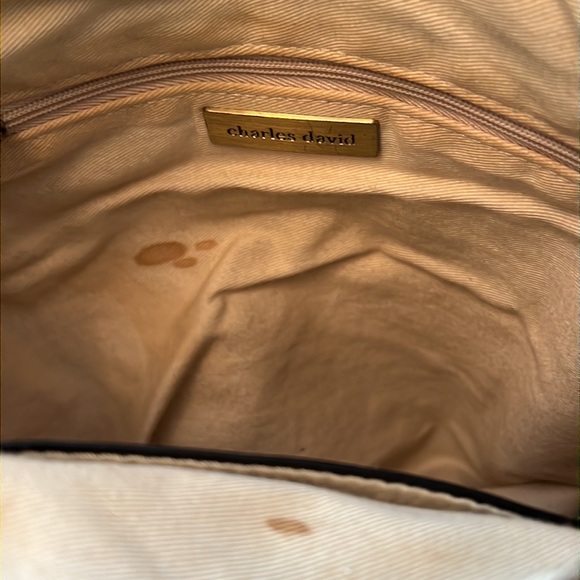 Charles David leather hobo wine burgundy deep red VGUC - Picture 9 of 16